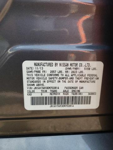 Продажа на аукционе авто 2014 Infiniti Q50 Hybrid Premium, vin: JN1AV7AR3EM702814, номер лота: 60068573