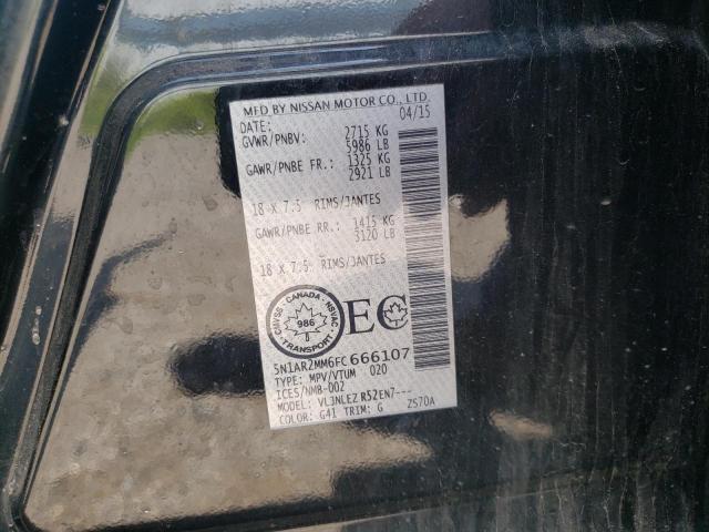 Продажа на аукционе авто 2015 Nissan Pathfinder S, vin: 5N1AR2MM6FC666107, номер лота: 58940623