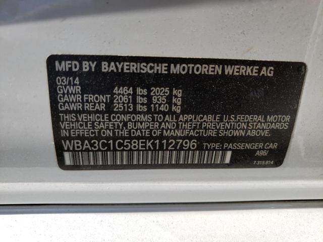 Aukcja sprzedaży 2014 Bmw 328 I Sulev, vin: WBA3C1C58EK112796, numer aukcji: 61691063