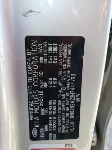 Aukcja sprzedaży 2017 Kia Soul, vin: KNDJN2A23H7444798, numer aukcji: 59620513