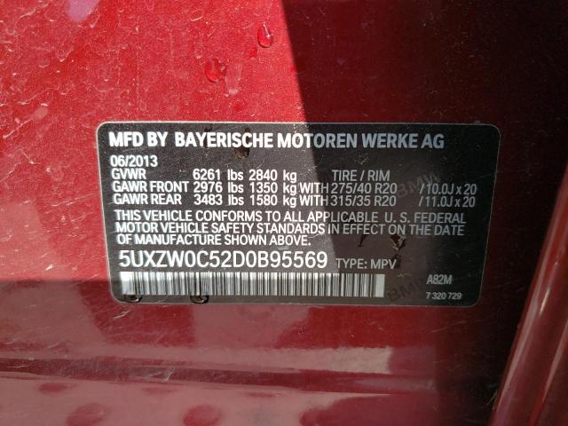 Aukcja sprzedaży 2013 Bmw X5 Xdrive35d, vin: 5UXZW0C52D0B95569, numer aukcji: 60555663