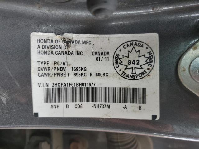Продажа на аукционе авто 2011 Honda Civic Lx-s, vin: 2HGFA1F61BH011677, номер лота: 61743943