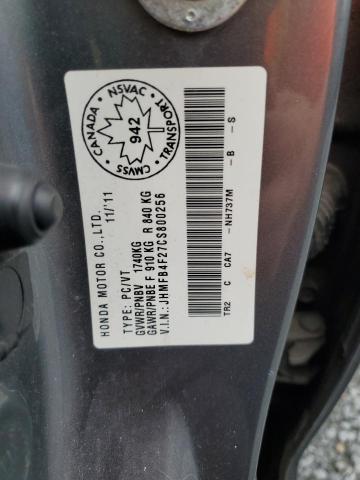 Aukcja sprzedaży 2012 Honda Civic Hybrid, vin: JHMFB4F27CS800256, numer aukcji: 59600613