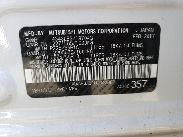 Aukcja sprzedaży 2017 Mitsubishi Outlander Sport Es, vin: JA4AR3AU1HZ043082, numer aukcji: 58555193