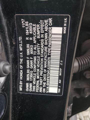 60121723 :رقم المزاد ، SHHFK7G41JU209576 vin ، 2018 Honda Civic Sport مزاد بيع