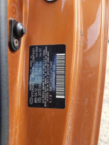 Aukcja sprzedaży 2012 Hyundai Veloster, vin: KMHTC6AD7CU071648, numer aukcji: 58201783