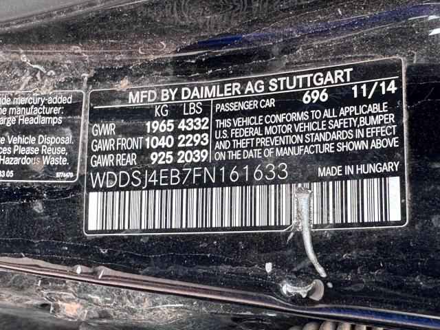 Aukcja sprzedaży 2015 Mercedes-benz Cla 250, vin: WDDSJ4EB7FN161633, numer aukcji: 59843673