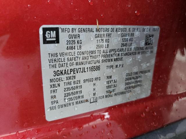Продаж на аукціоні авто 2018 Gmc Terrain Slt, vin: 3GKALPEV7JL116586, номер лоту: 61170863