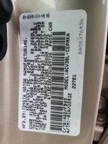 Auction sale of the 2003 Toyota Camry Le, vin: 4T1BE32KX3U169736, lot number: 59213563