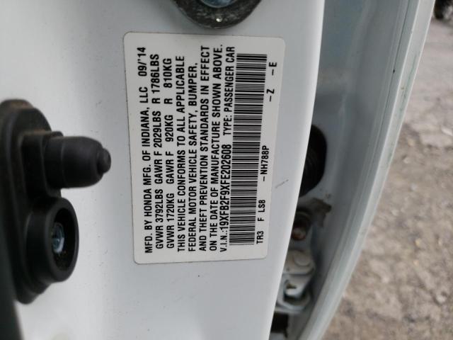 Продаж на аукціоні авто 2015 Honda Civic Exl, vin: 19XFB2F9XFE202608, номер лоту: 61430673