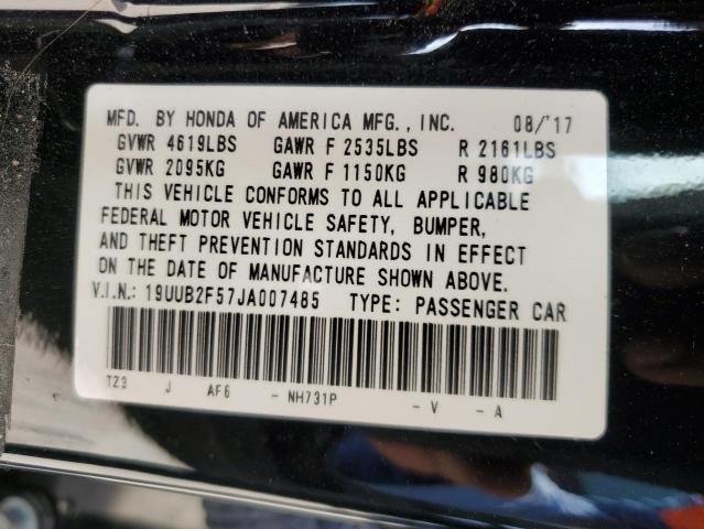 Aukcja sprzedaży 2018 Acura Tlx Tech, vin: 19UUB2F57JA007485, numer aukcji: 60158553