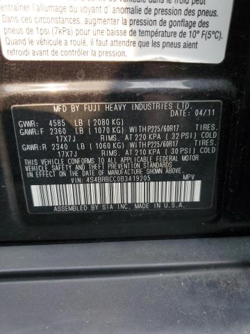 Продажа на аукционе авто 2011 Subaru Outback 2.5i Premium, vin: 4S4BRBCC0B3419205, номер лота: 59198513