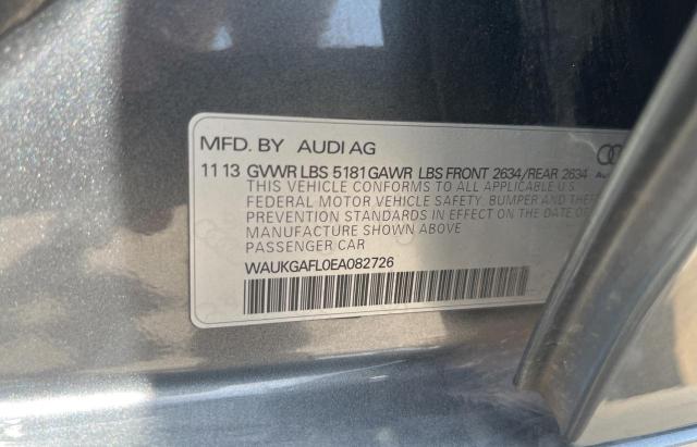 Aukcja sprzedaży 2014 Audi S4 Prestige, vin: WAUKGAFL0EA082726, numer aukcji: 60577653