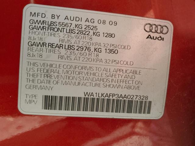 Aukcja sprzedaży 2010 Audi Q5 Premium Plus, vin: WA1LKAFP3AA027328, numer aukcji: 60096523