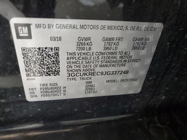 Aukcja sprzedaży 2018 Chevrolet Silverado K1500 Lt, vin: 3GCUKREC9JG337248, numer aukcji: 60066693