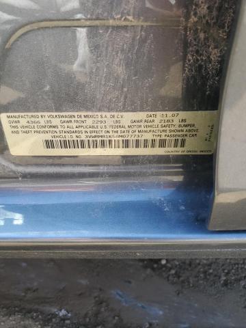 Продажа на аукционе авто 2008 Volkswagen Jetta Se, vin: 3VWRM81K58M077737, номер лота: 60408173