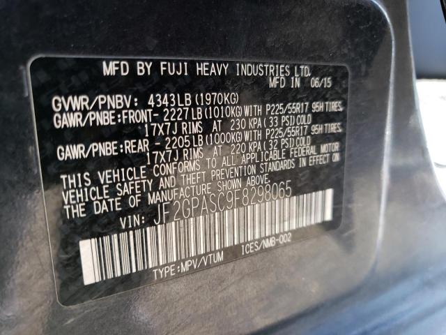 59267593 :رقم المزاد ، JF2GPASC9F8298065 vin ، 2015 Subaru Xv Crosstrek Sport Limited مزاد بيع