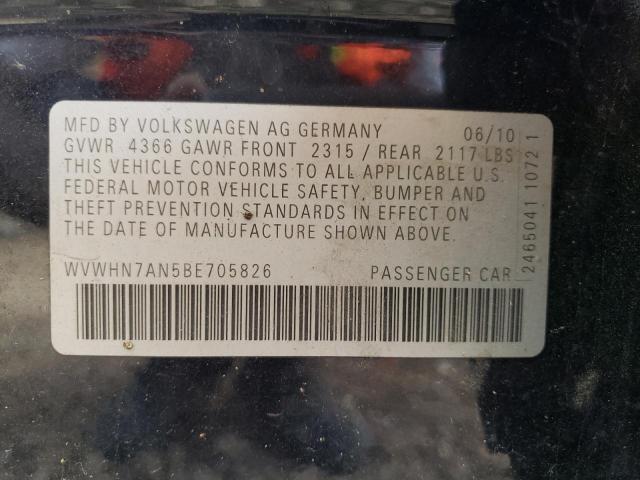 Aukcja sprzedaży 2011 Volkswagen Cc Luxury, vin: WVWHN7AN5BE705826, numer aukcji: 59157113