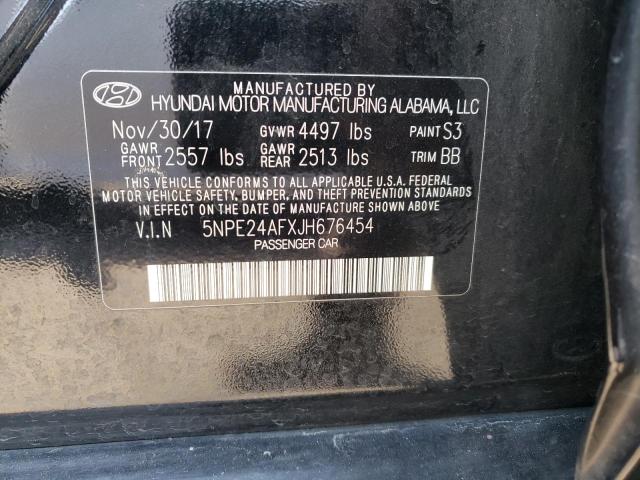 Aukcja sprzedaży 2018 Hyundai Sonata Se, vin: 5NPE24AFXJH676454, numer aukcji: 59715213