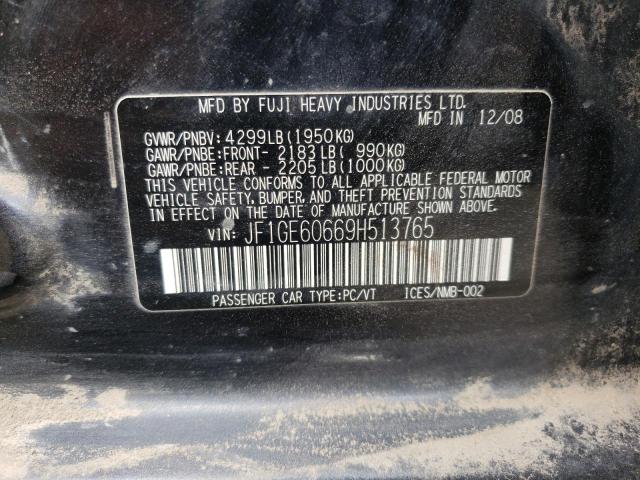 Aukcja sprzedaży 2009 Subaru Impreza 2.5i Premium, vin: JF1GE60669H513765, numer aukcji: 60376553
