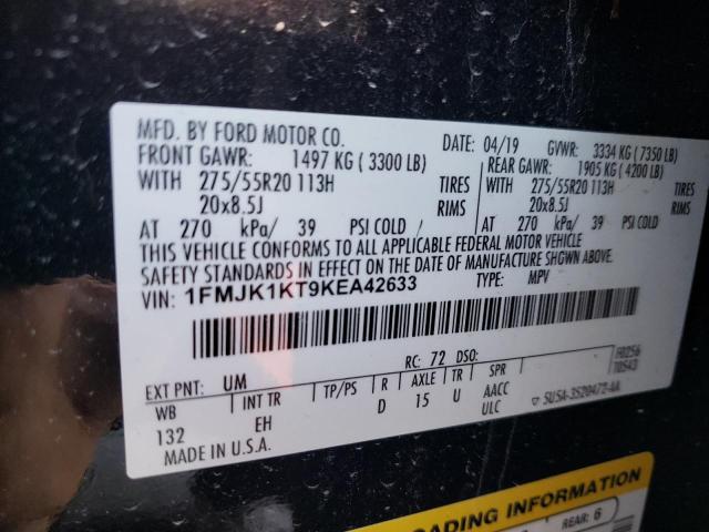 Продажа на аукционе авто 2019 Ford Expedition Max Limited, vin: 1FMJK1KT9KEA42633, номер лота: 58665373