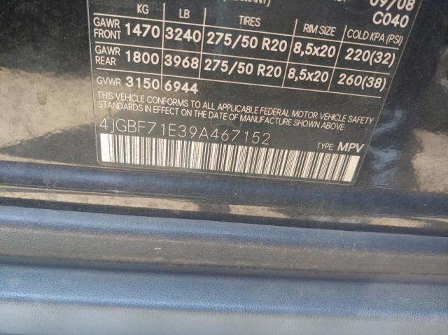 Aukcja sprzedaży 2009 Mercedes-benz Gl 450 4matic, vin: 4JGBF71E39A467152, numer aukcji: 60008233