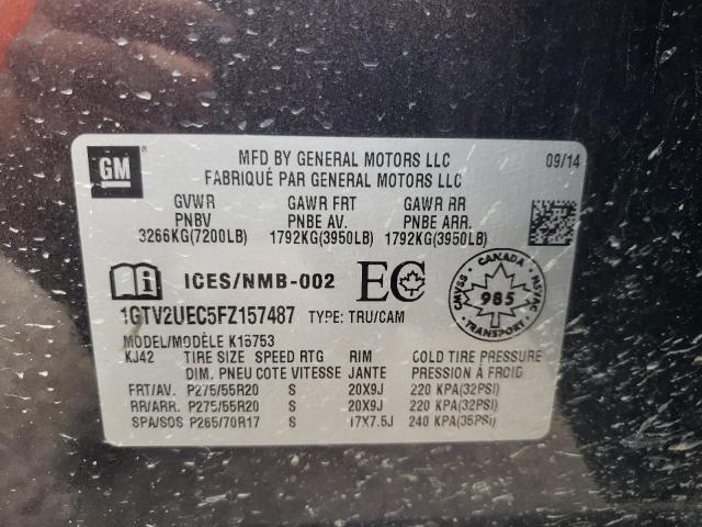 Продажа на аукционе авто 2015 Gmc Sierra K15, vin: 1GTV2UEC5FZ157487, номер лота: 62098833