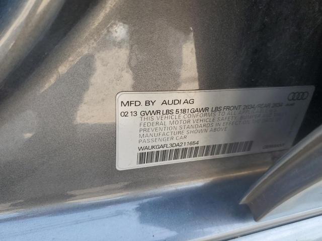2013 Audi S4 Prestige მანქანა იყიდება აუქციონზე, vin: WAUKGAFL3DA211654, აუქციონის ნომერი: 60222703
