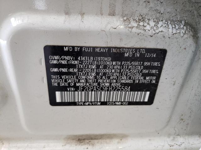 Продаж на аукціоні авто 2015 Subaru Xv Crosstrek Sport Limited, vin: JF2GPASC9FH225584, номер лоту: 58877383