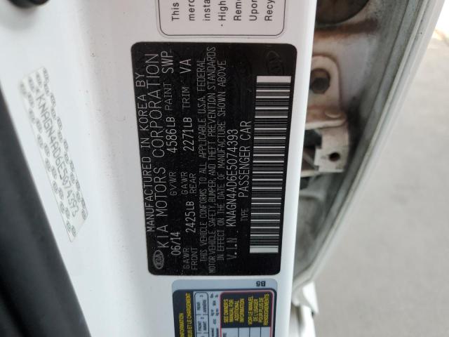 Aukcja sprzedaży 2014 Kia Optima Hybrid, vin: KNAGN4AD6E5074393, numer aukcji: 58502473