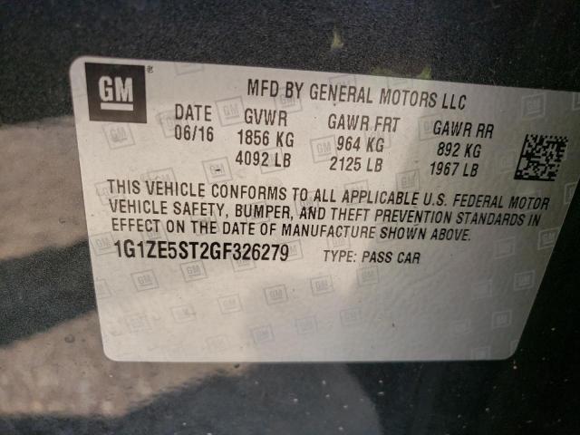 60405423 :رقم المزاد ، 1G1ZE5ST2GF326279 vin ، 2016 Chevrolet Malibu Lt مزاد بيع