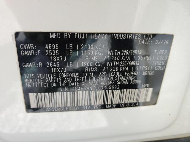 Продажа на аукционе авто 2016 Subaru Outback 2.5i Limited, vin: 4S4BSANC3G3305623, номер лота: 59382903
