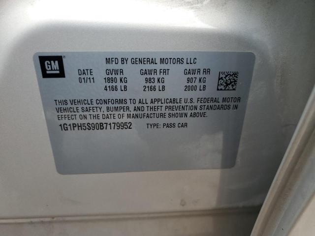 2011 Chevrolet Cruze Ltz მანქანა იყიდება აუქციონზე, vin: 1G1PH5S90B7179952, აუქციონის ნომერი: 59518553