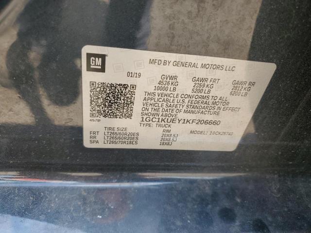 2019 Chevrolet Silverado K2500 High Country მანქანა იყიდება აუქციონზე, vin: 1GC1KUEY1KF206660, აუქციონის ნომერი: 59121523