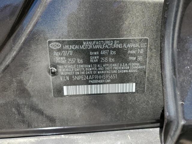 60007723 :رقم المزاد ، 5NPE24AF9HH595651 vin ، 2017 Hyundai Sonata Se مزاد بيع