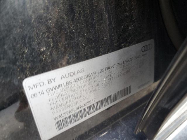 58391253 :رقم المزاد ، WAUFFAFL6FN003817 vin ، 2015 Audi A4 Premium Plus مزاد بيع