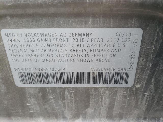 Aukcja sprzedaży 2011 Volkswagen Cc Sport, vin: WVWMN7AN8BE702644, numer aukcji: 59813993