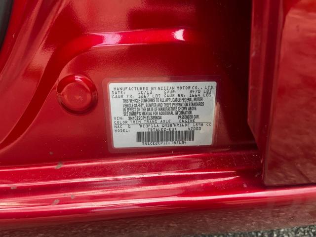 58884173 :رقم المزاد ، 3N1CE2CP1EL385634 vin ، 2014 Nissan Versa Note S مزاد بيع