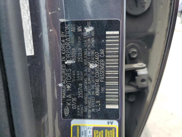 62169173 :رقم المزاد ، KNAGT4LC0H5005407 vin ، 2017 Kia Optima Hybrid مزاد بيع
