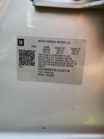 Продажа на аукционе авто 2020 Chevrolet Malibu Lt, vin: 1G1ZD5STXLF115778, номер лота: 61336423