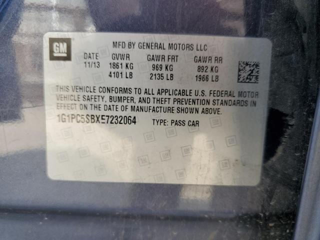 Продажа на аукционе авто 2014 Chevrolet Cruze Lt, vin: 1G1PC5SBXE7232064, номер лота: 60689953