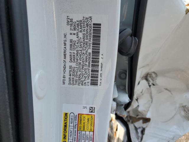 58676733 :رقم المزاد ، 1HGCV1F36MA056368 vin ، 2021 Honda Accord Sport مزاد بيع