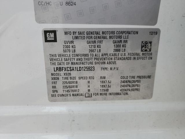Aukcja sprzedaży 2020 Buick Envision Essence, vin: LRBFXCSA1LD125923, numer aukcji: 60849923