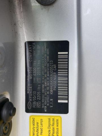 58688743 :رقم المزاد ، KMHHU6KHXAU035213 vin ، 2010 Hyundai Genesis Coupe 3.8l مزاد بيع
