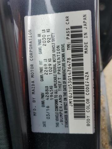 2016 Mazda 6 Sport მანქანა იყიდება აუქციონზე, vin: JM1GJ1U53G1476478, აუქციონის ნომერი: 59842303