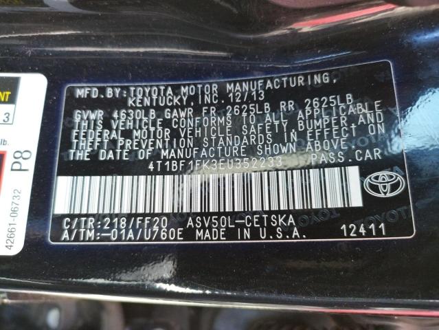 Aukcja sprzedaży 2014 Toyota Camry L, vin: 4T1BF1FK3EU352233, numer aukcji: 60847823
