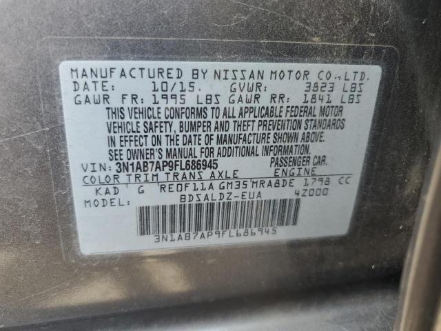 Aukcja sprzedaży 2015 Nissan Sentra S, vin: 3N1AB7AP9FL686945, numer aukcji: 59397523