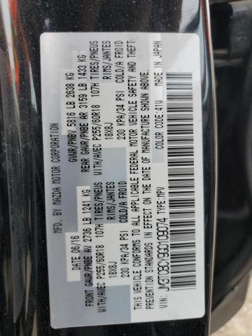 Aukcja sprzedaży 2016 Mazda Cx-9 Touring, vin: JM3TCBCY9G0109074, numer aukcji: 58139303