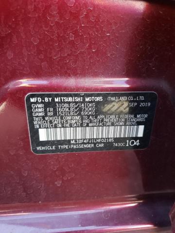 Продаж на аукціоні авто 2020 Mitsubishi Mirage G4 Se, vin: ML32F4FJ1LHF02185, номер лоту: 58843863