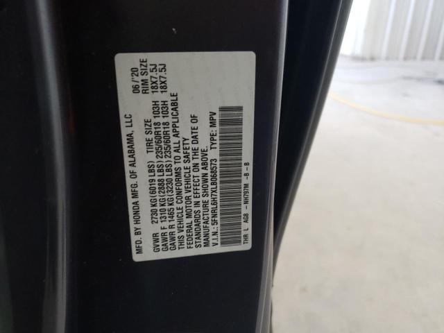 2020 Honda Odyssey მანქანა იყიდება აუქციონზე, vin: 5FNRL6H7XLB068573, აუქციონის ნომერი: 65005974